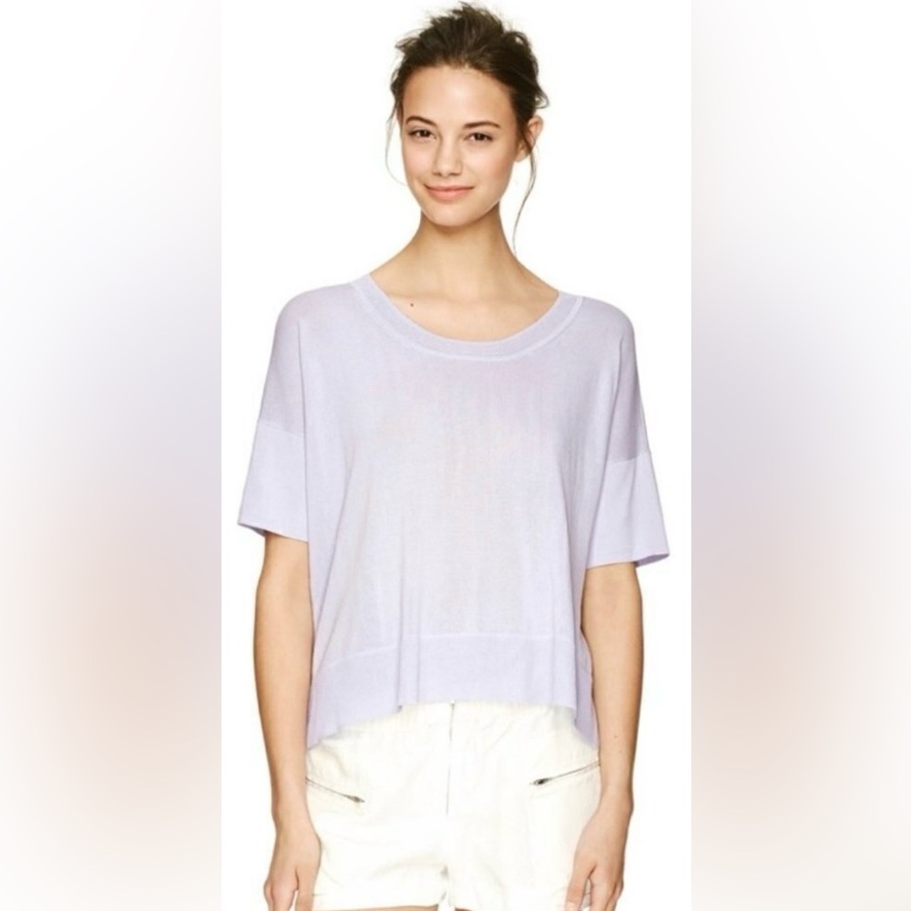 ARITZIA | Wilfred Asymmetrical Short Sleeve Top in Black XS